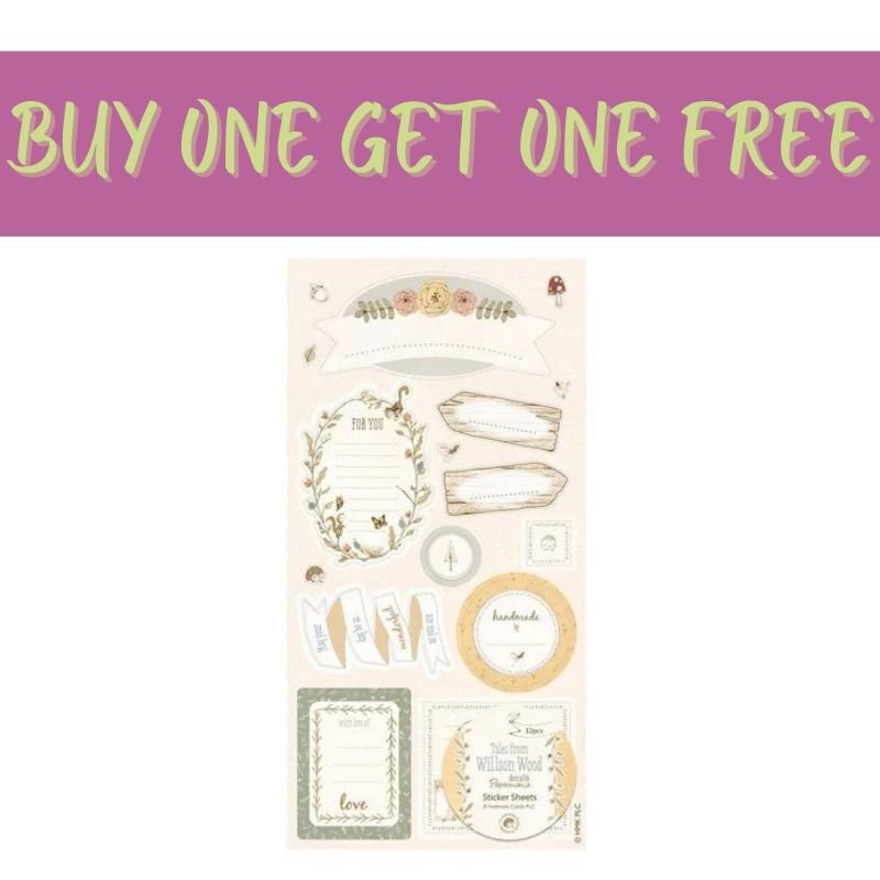 2 FOR 1 OFFER - Sticker Sheet - Tales from Willson Wood (PMA DCM 078 ) - Printable Heaven