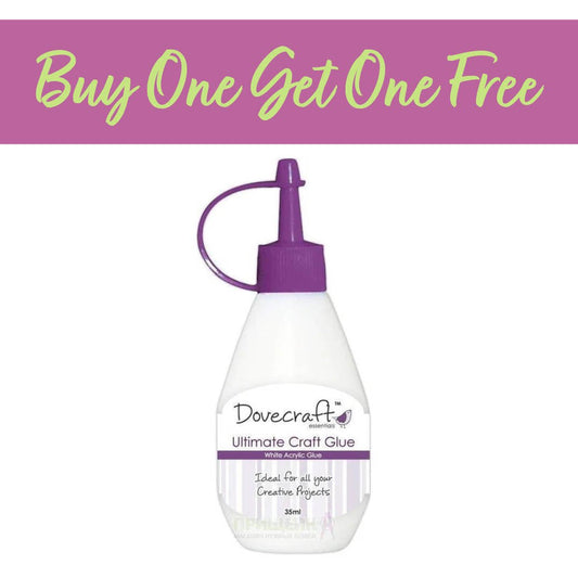 2 FOR 1 OFFER - Dovecraft Ultimate Acrylic Craft Glue - Dries White (DCBS71)
