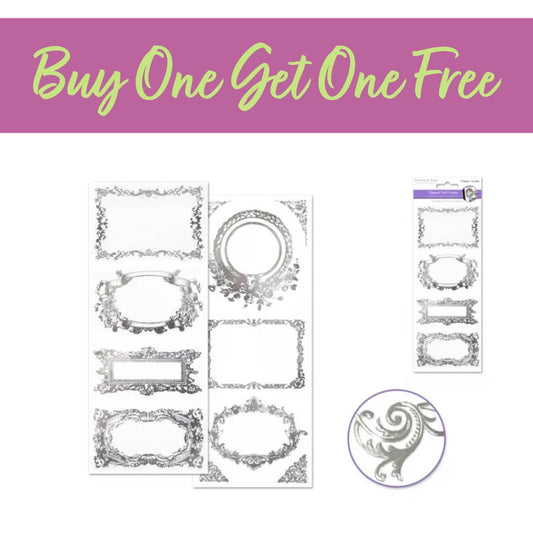 2 FOR 1 OFFER - Elegant Foil Frames Silver Frame Medley (SS191A)