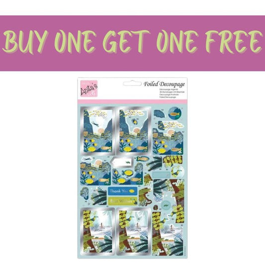 2 FOR 1 OFFER - Foiled Decoupage - The Explorer (ANT 169954) - Printable Heaven