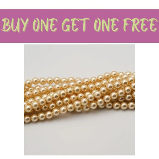 2 FOR 1 OFFER - 5mm Gold Pearls (80pcs) - Printable Heaven