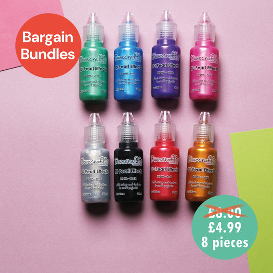 Dovecraft Pearl Effects, Brights - Multi-pack (8 colours)