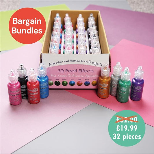 Dovecraft Pearl Effects Brights CDU 32 Pieces (DCBS92)