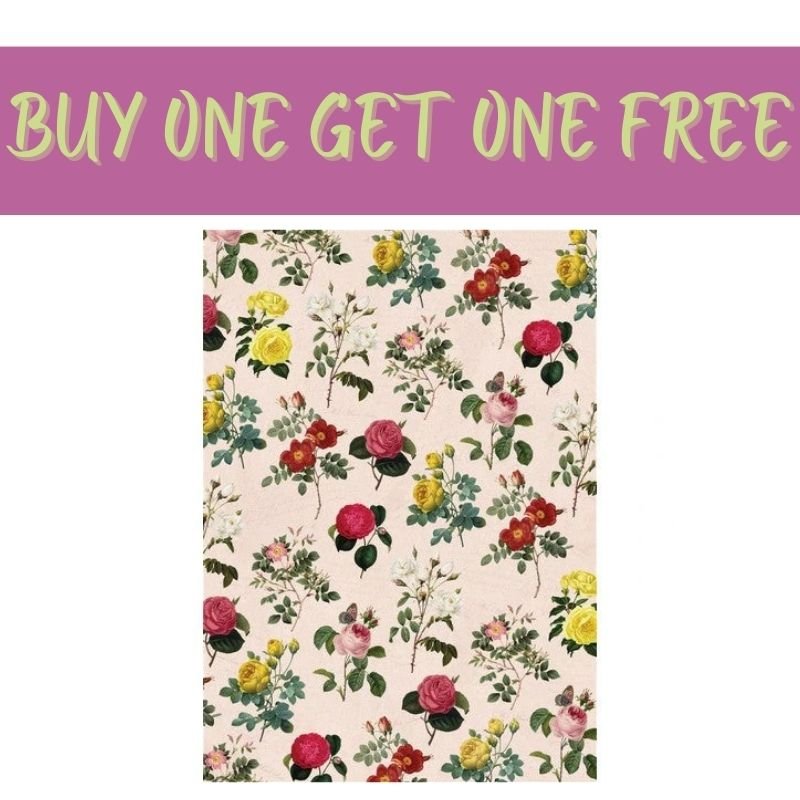 2 FOR 1 OFFER - A4 Paper Pack (4pk) - Botanicals (PMA DCM 028 )