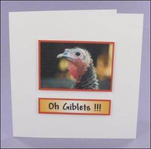 Turkey Giblets Photo Motif Card