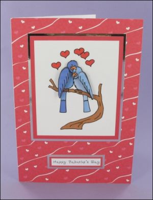 Love Bird Decoupage card