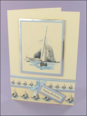 Sailing Boat card