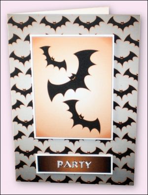 Halloween Bats Party Invitation