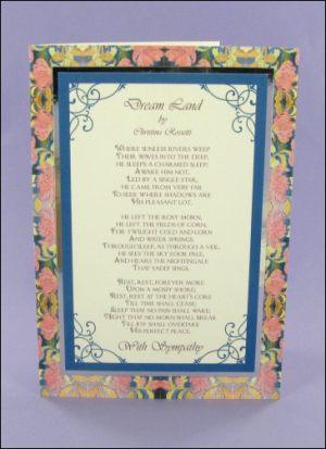 Rossetti's Dream Land Sympathy card