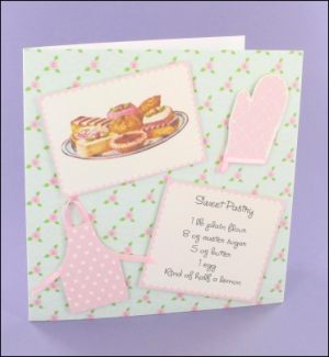 Chintz Tablecloth Fancy Pastry card