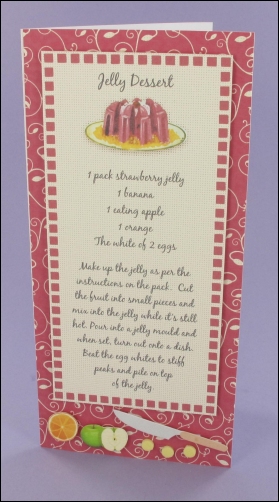 Jelly Dessert Recipe card