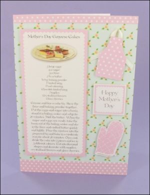 Mothers Day Genoese cakes card