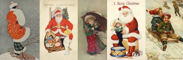 vintage christmas images public domain